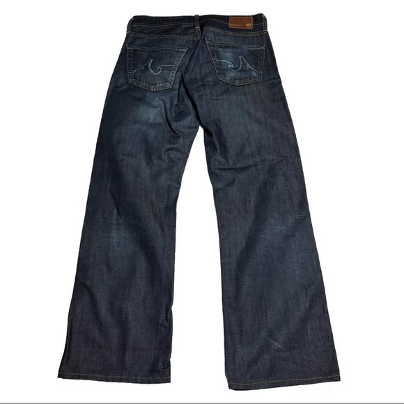 AG Adriano Goldschmeid The Protege Straight Leg Low Rise Dark Wash Jeans 30x28 - Picture 2 of 10
